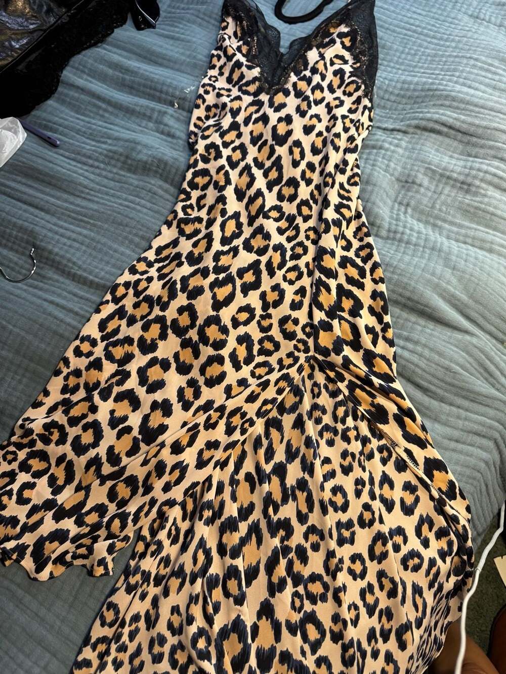 Victoria's Secret Leopard Slip Dress Size M